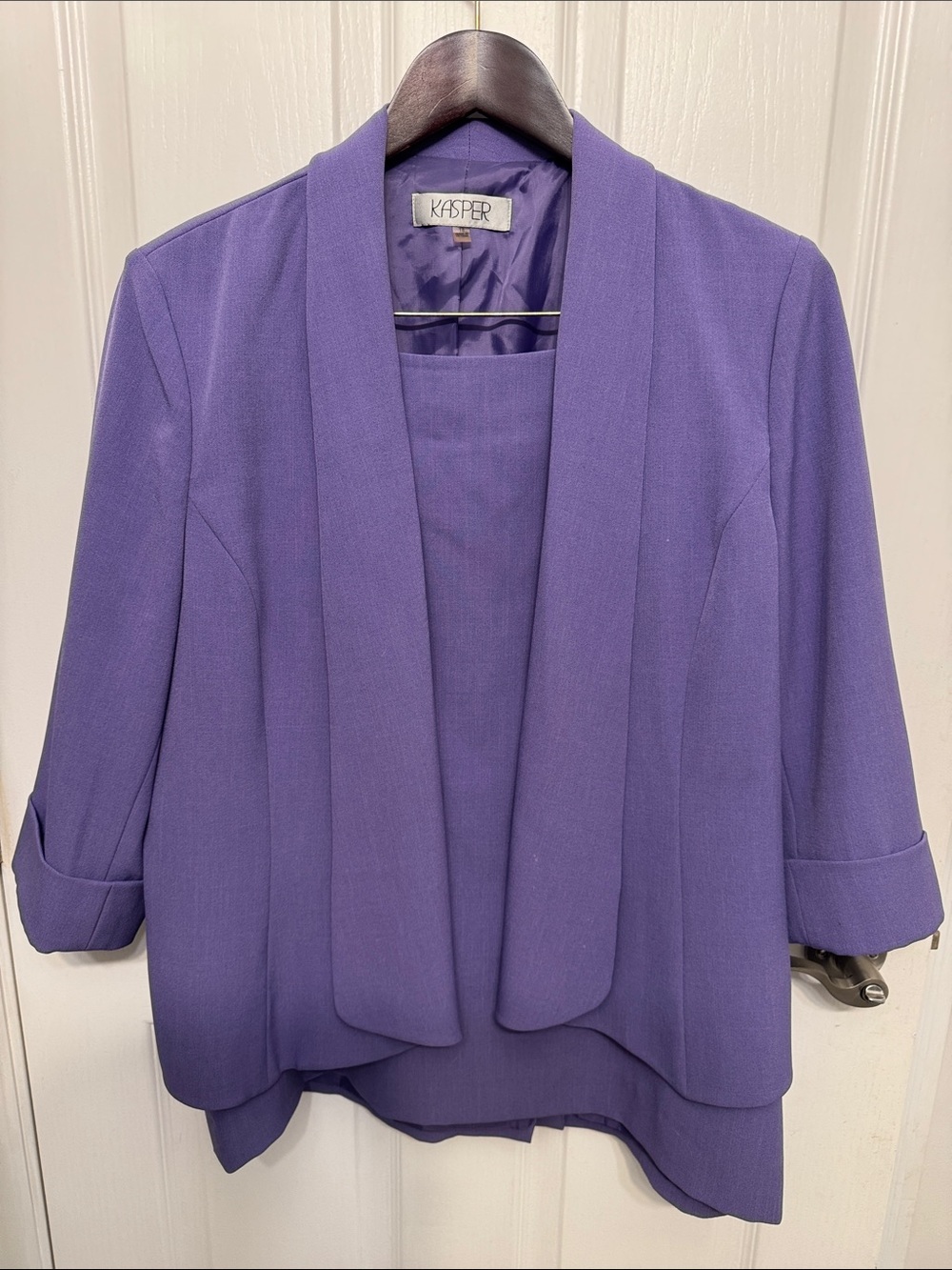 Suit purple size 14